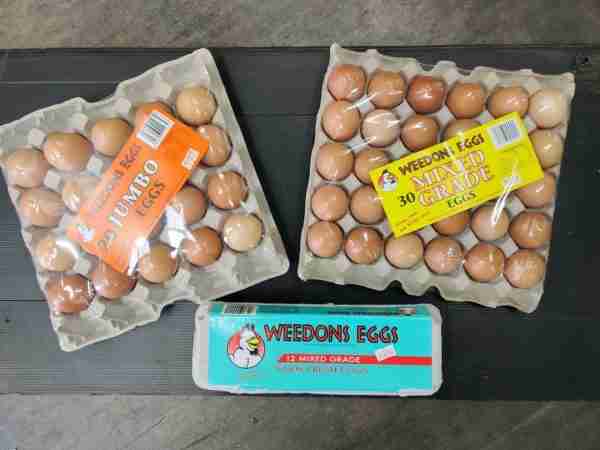 Weedons Mixed Grade Eggs Tray Of 30