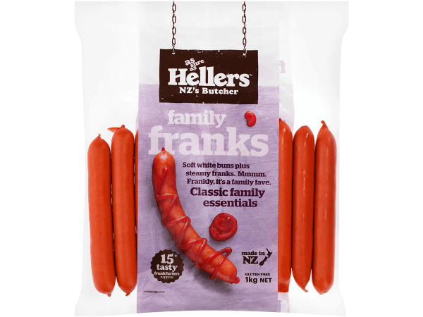 Hellers 1kg Classic Frankfurters