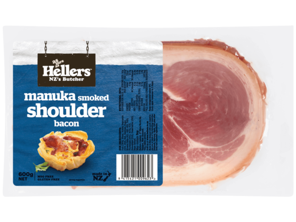Hellers Shoulder Bacon 200gm