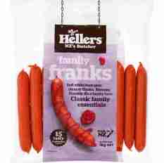 Hellers 1Kg Bags Frankfurters