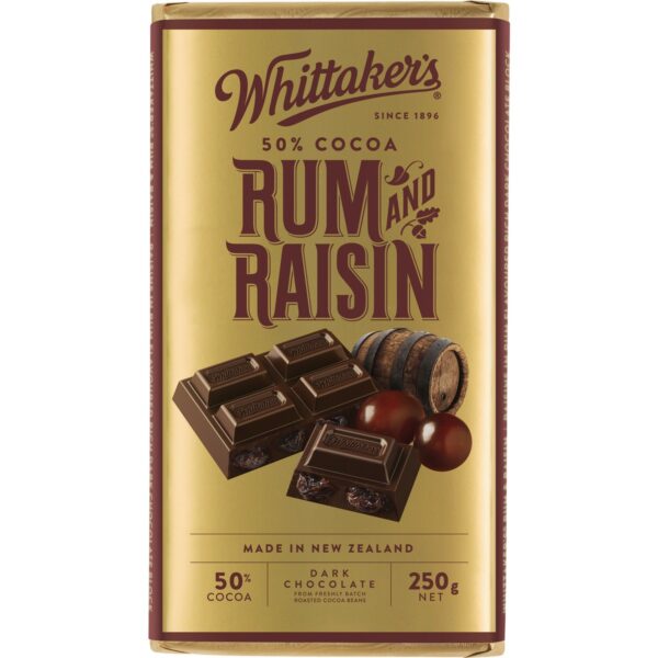 Whittaker's Rum & Raisin
