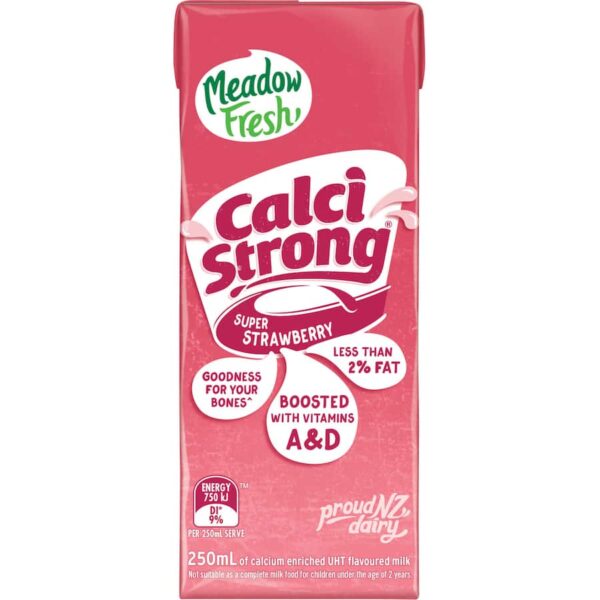Meadow Fresh Calci Strong Flavoured Milk Strawberry