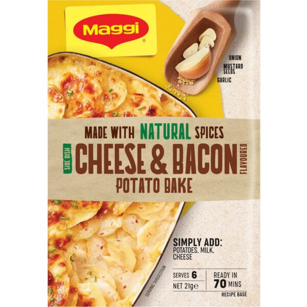 Maggi Side Dish Potato Bake Cheese & Bacon