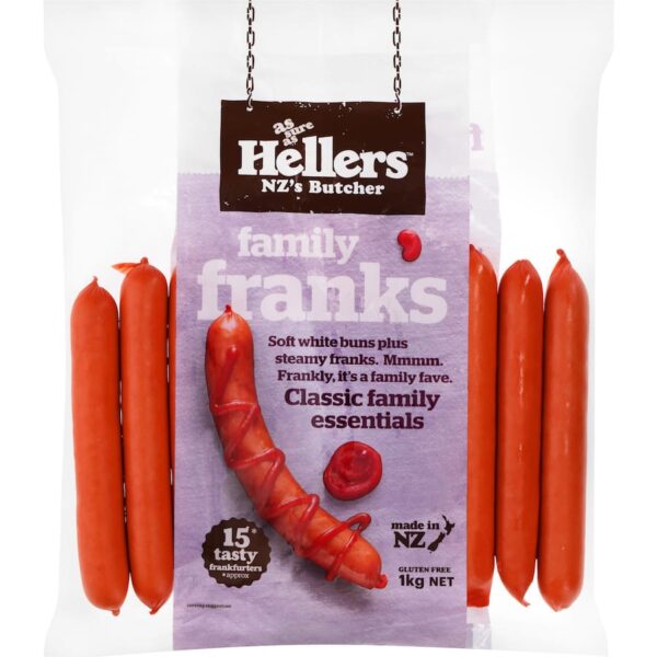 Hellers 1Kg Bag Frankfurters