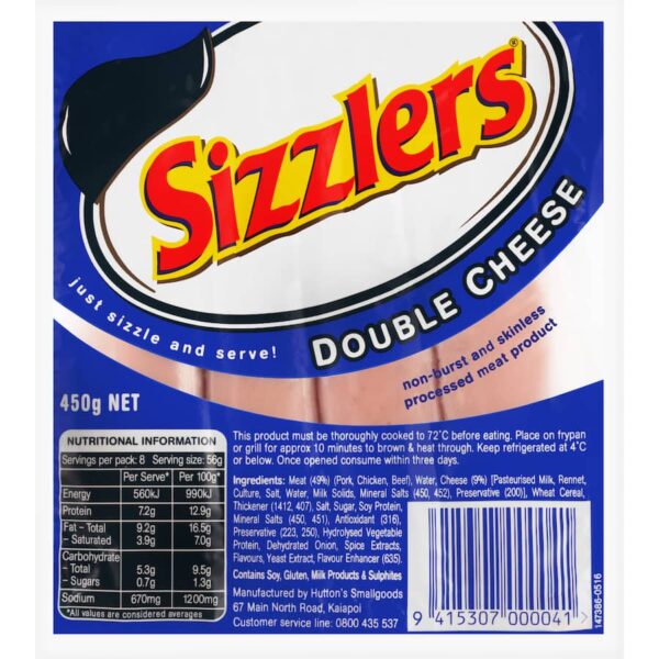 Double Cheese Sizzlers