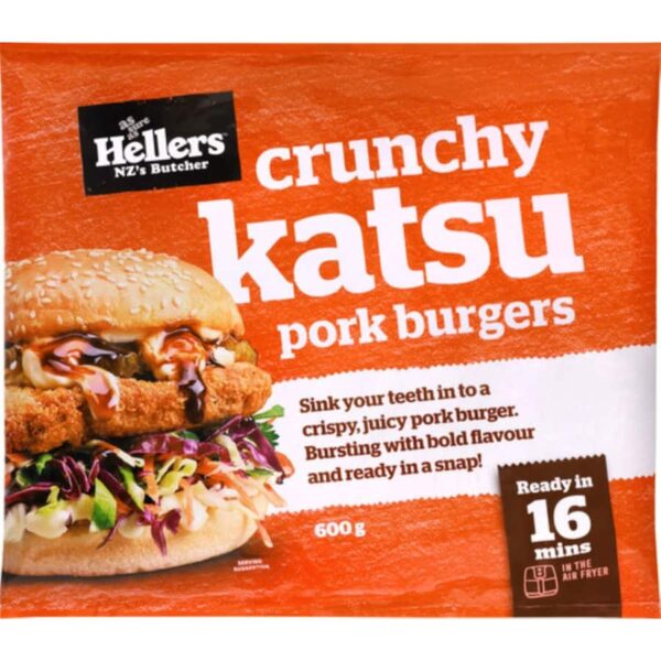 Hellers Pork Burgers Crunchy Katsu