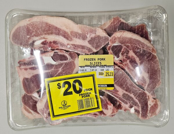 Frozen NZ Pork Slices - $20 Value Pack